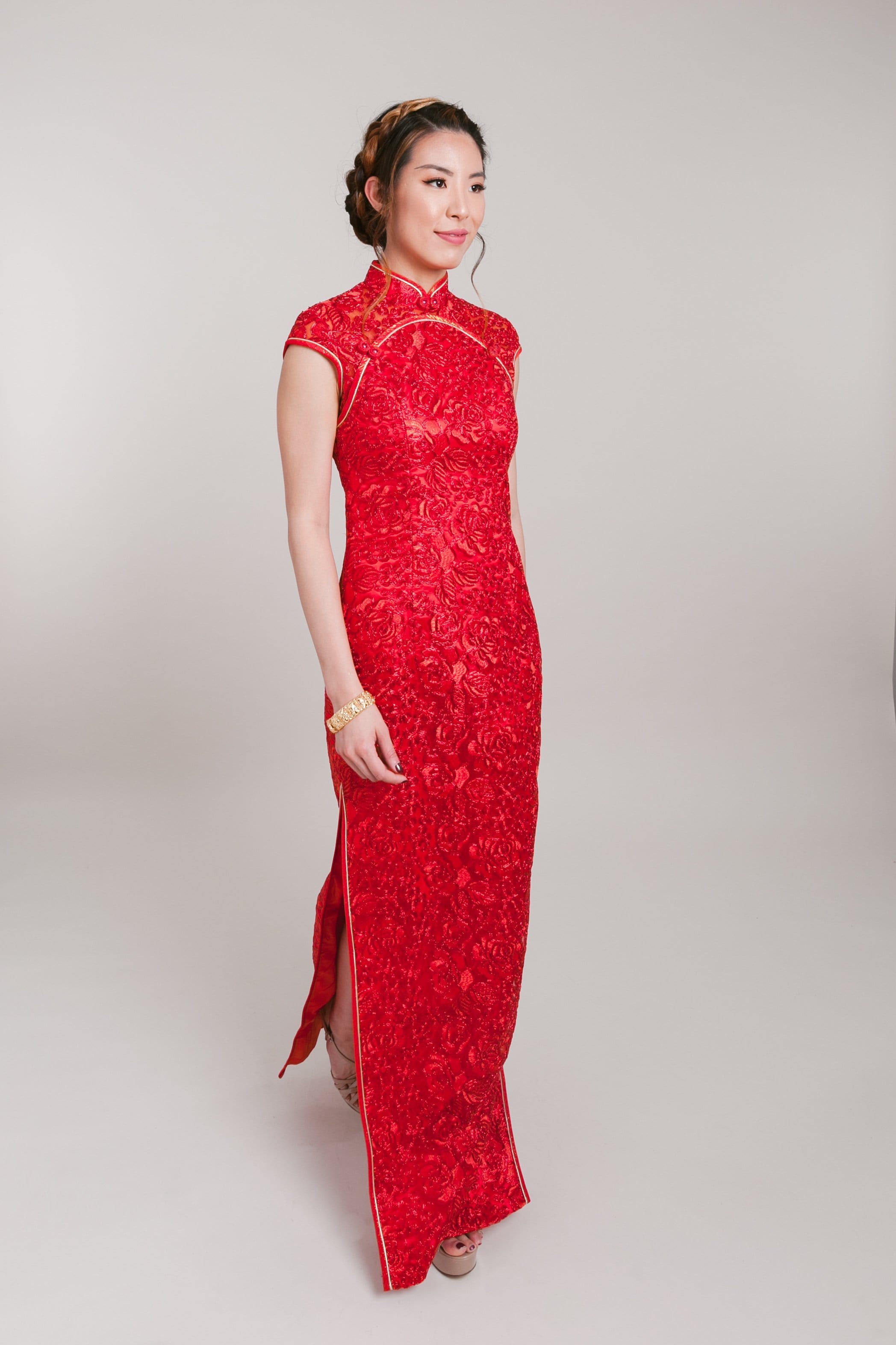 Sandra Dress | Traditional Red Wedding ...